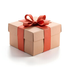 Fototapeta premium gift box isolated on white background