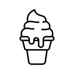 gelato icon vector design template simple and clean