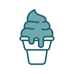 gelato icon vector design template simple and clean
