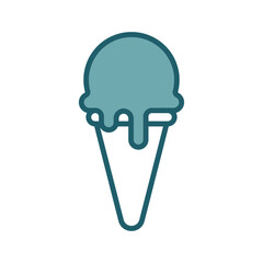 gelato icon vector design template simple and clean