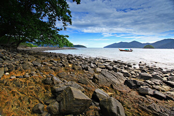 Koh Hin Ngam or Hin Ngam island in tarutao national marine park, Satun province, Thailand