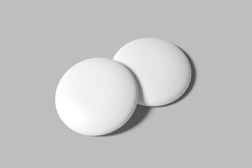 Pin Button Blank Mockup