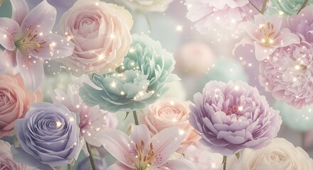 Pastel Colored Succulent Bouquet	