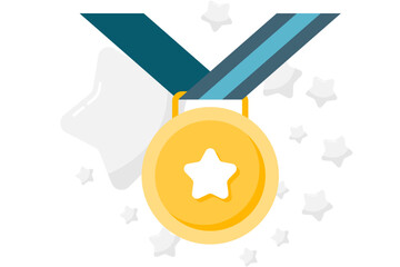 medal with ribbon
