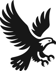 Fototapeta premium Flying Eagle and Eagle Vector Illustration