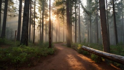 Obraz premium path in the forest
