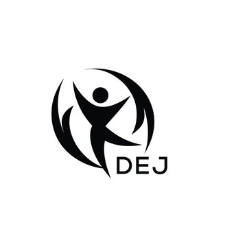Classic Shield Logo with Stars and DEJ Letters &ndash; Premium Badge or Security Brand Identity. DEJ Letter Logo.
