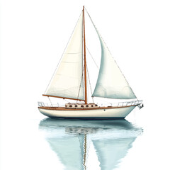 Fototapeta premium a small sailing boat 
