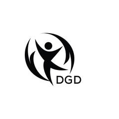 Classic Shield Logo with Stars and DGD Letters – Premium Badge or Security Brand Identity. DGD Letter Logo.
