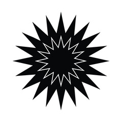Starburst Flare Icon Vector Illustration