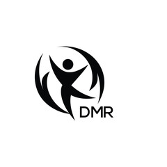 Obraz premium Classic Shield Logo with Stars and DMR Letters – Premium Badge or Security Brand Identity. DMR Letter Logo. 