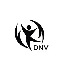 Classic Shield Logo with Stars and DNV Letters – Premium Badge or Security Brand Identity. DNV Letter Logo.
