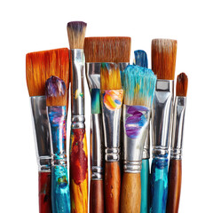 Fototapeta premium A Colorful Collection of Paintbrushes Ready for Artistic Creation