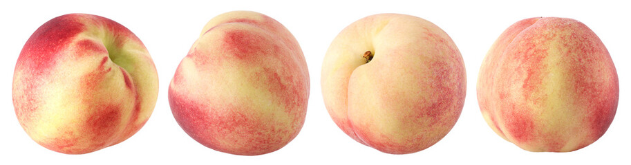 peach fruit (Honey Peach) isolated, transparent PNG, PNG format, collection, set