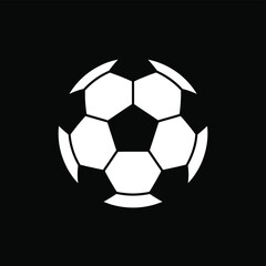 Obraz premium White Soccer Ball Silhouette on Transparent Background