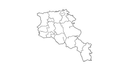 Detailed Map of Armenia Regions A Visual Guide to Armenian Geography and Administrative Divisions
