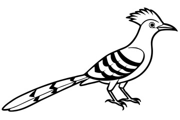 Hoopoe Silhouette Design