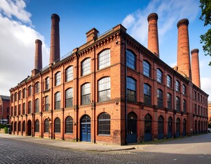 Old brick factory building