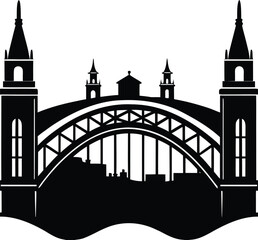 london bridge silhouette