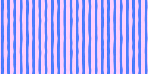 ゆるい手描き線のストライプ背景パターン素材