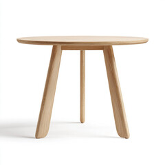 3D table mockup isolated on a white background