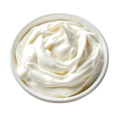 Sour Cream Mayonnaise Yogurt on isolated transparent cutout PNG Background