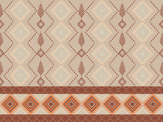 Geometric Ethnic pattern on pastel tones , Native American tribal fabric, tile, carpet, vector, illustration design