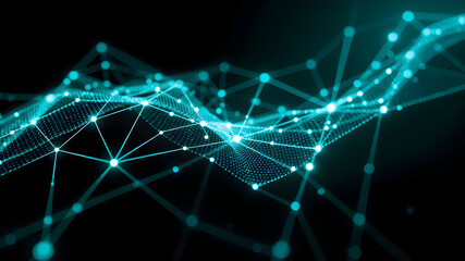 Black dark blue green emerald petrol teal lime yellow white abstract background. Color gradient ombre blend. Line stripe. Bright light flash glow glitter neon metallic. Noise grain mesh. Christmas