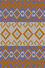 “Bohemian and Tribal Style Knitted Textile Pattern for Fashion and Home Decor