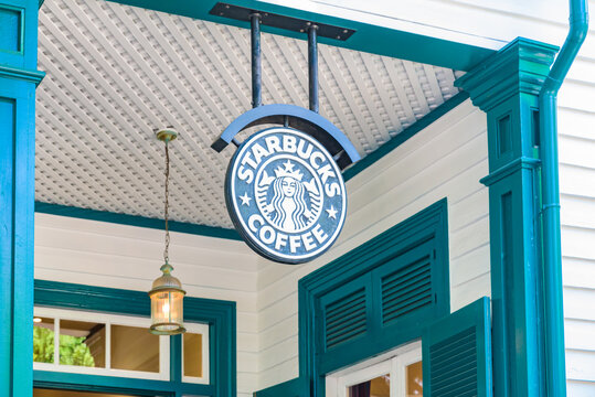 KOBE, JAPAN - MAY 28, 2025: Starbucks Coffee Shop Famous Branches in the City of Kobe, old historic building.