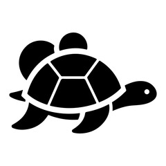 Obraz premium Red-Eared Slider Turtle Silhouette 