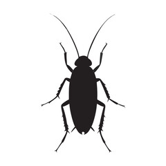 cockroach icon silhouette design vector art illustration
