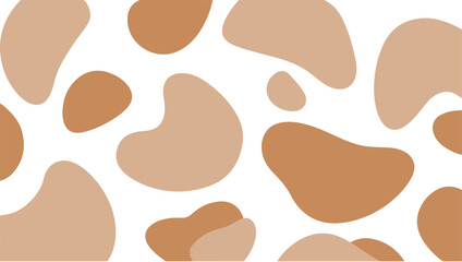 Organic Liquid Shapes Pattern in Earthy Tones for Modern Branding and Packaging

