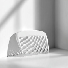 White Comb with Minimal Shadow Effect on White Surface