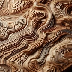 Obraz premium Natural Wood Grain A detailed close up of exquisite smooth wood