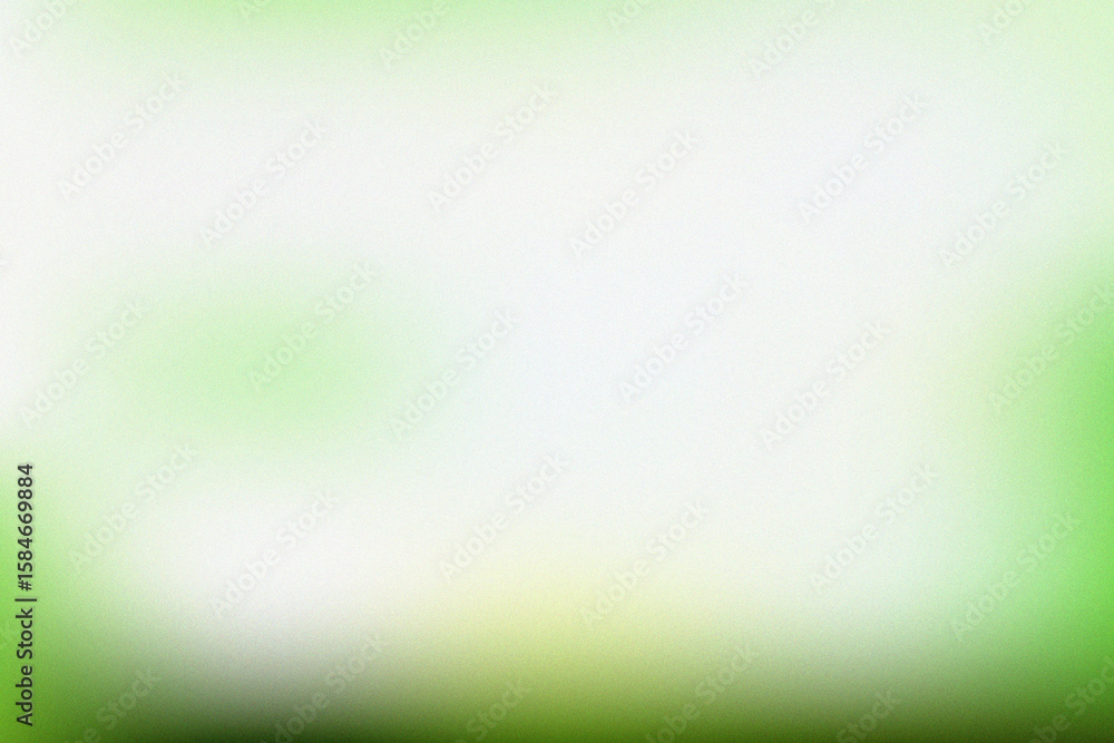 Aufkleber softly blurred green and white gradient background with subtle noise texture creating a gentle and a