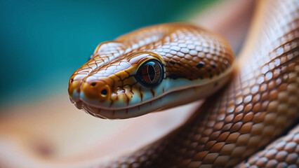 Fototapeta premium close up of a python