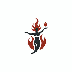 Fire goddess logo