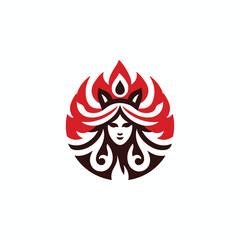 Fire goddess logo