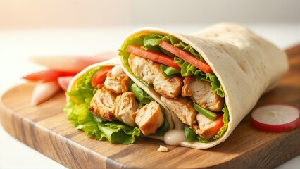 Delicious chicken wrap recipe healthy lunch idea easy meal prep quick dinner solution tasty
