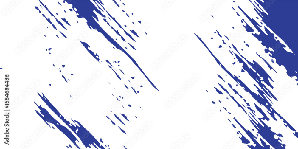 Poster dots halftone blue and dark blue color pattern gradient grunge texture background.