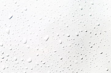 Water drops on white background, water drops pattern background