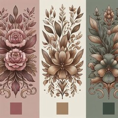 Colors Dusty rose sage antique gold