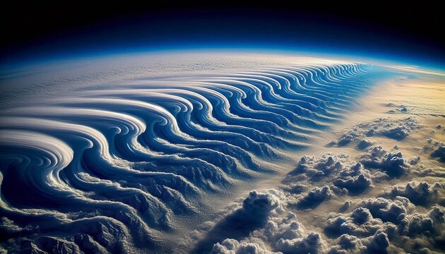 Kelvin Helmholtz Clouds Wave like cloud patterns caused by wind