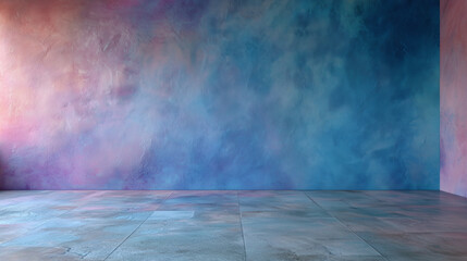 Dreamy Pastel Wall Background with Gradient Texture