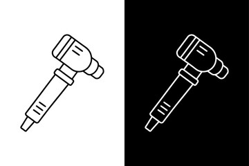 Minimalist Otoscope Vector Icon. Perfect for Presentations, UI, and Branding