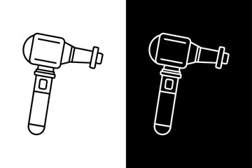 Otoscope Line Art Icon. Minimal Vector Illustration for Medical and Health Projects