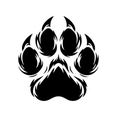 simple werewolf paw print 