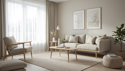 s a living room with a sofa with cushions