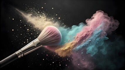 magic wand and brush